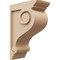 Ekena Millwork 5"W x 10"D x 15"H Classic Scroll Rough Cedar Woodgrain TimberThane Corbel, Primed Tan CORUR05X10X15SCRRCPR - alternate 1